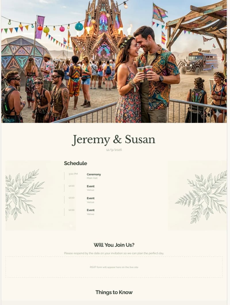 Botanical Garden template preview